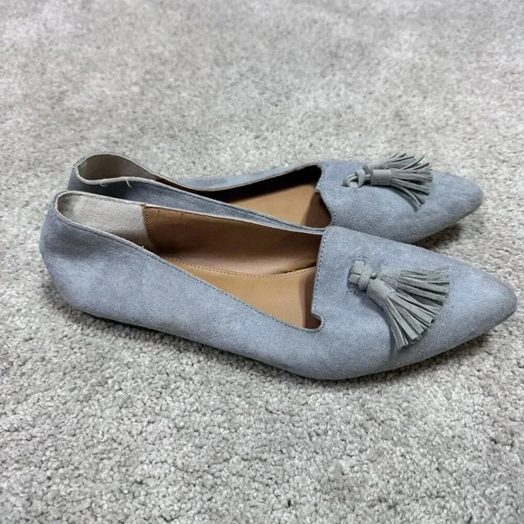 J.Crew Flats Gray Slip On Women’s Size 7 - Picture 1 of 11